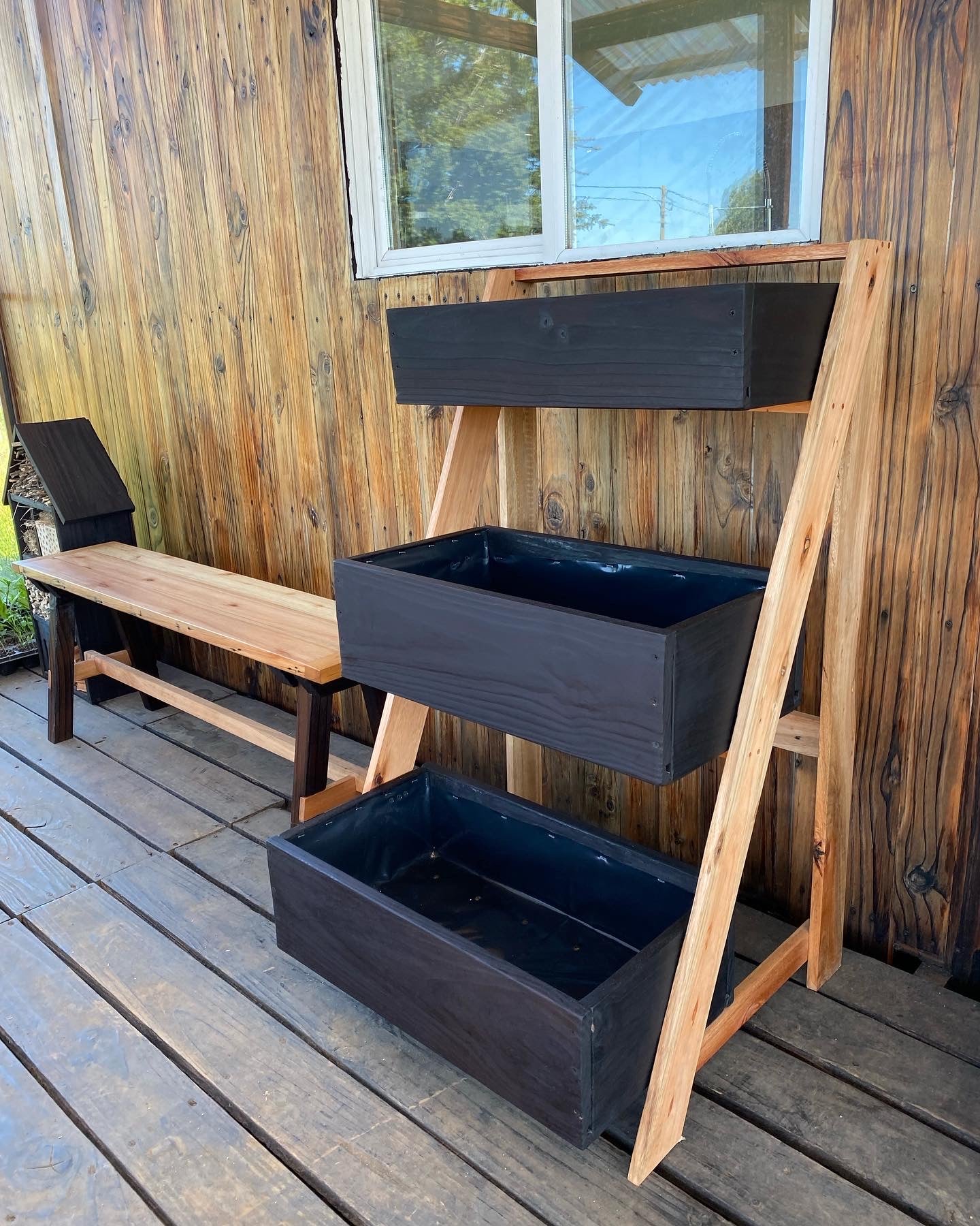 Huerto vertical bicolor