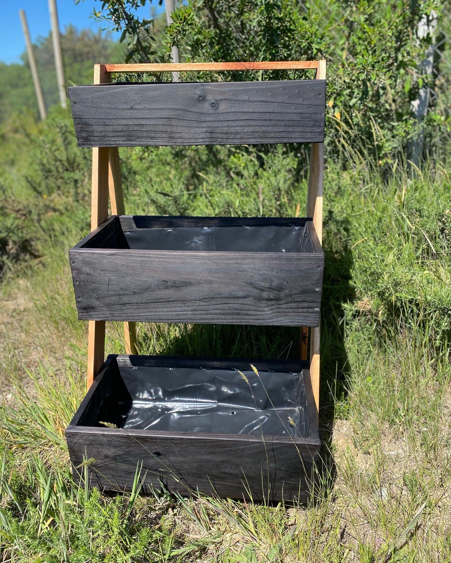 Huerto vertical bicolor